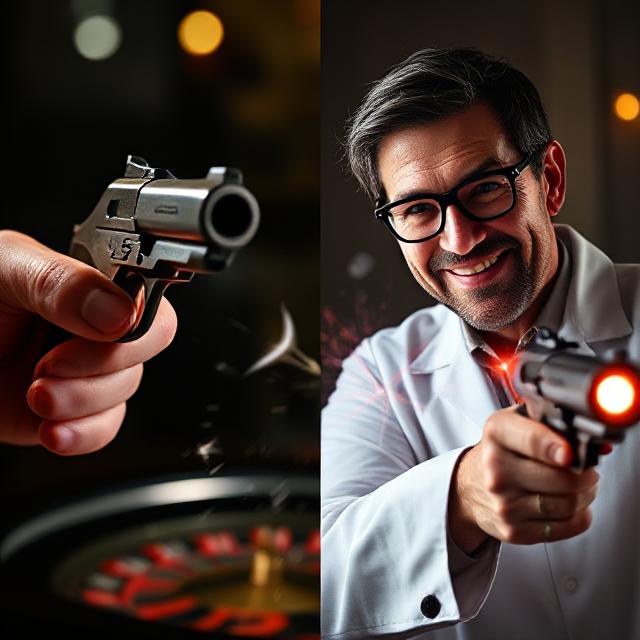 Quantum Suicide vs. Russian Roulette: Parallel Gambles of Life and Death