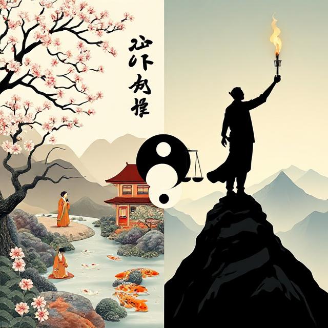 East's Focus on Harmony vs West’s Focus on Autonomy: Two Paths of Thought