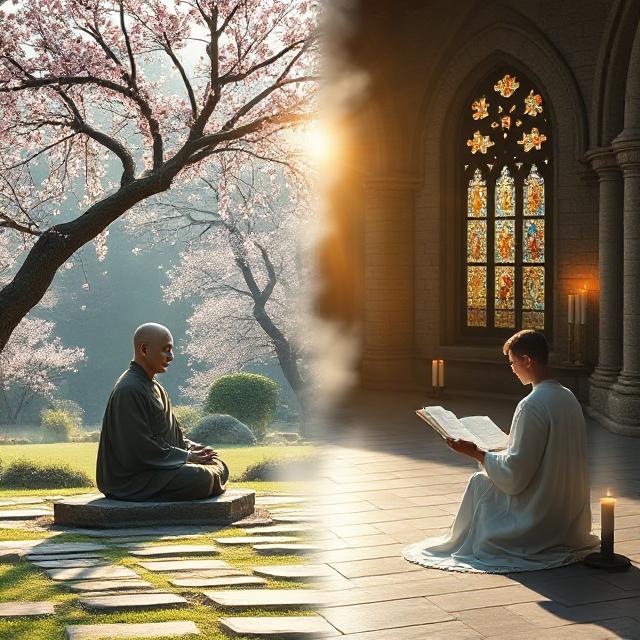 Meditation vs Contemplation: East Meets West